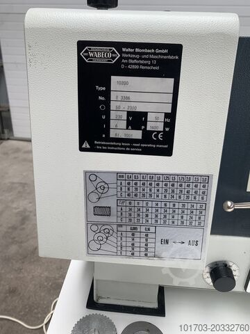 Werkbank-Parallel-Drehmaschine Wabeco 10200