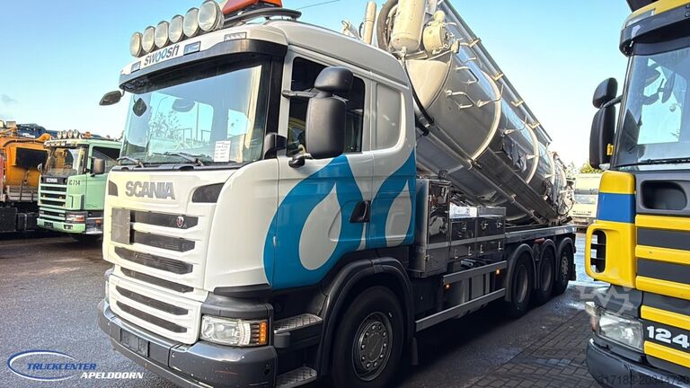 Sací vozidlo Scania G450 Euro 6, 8x4, ADR, 3 Compartimenten, Jurop,...