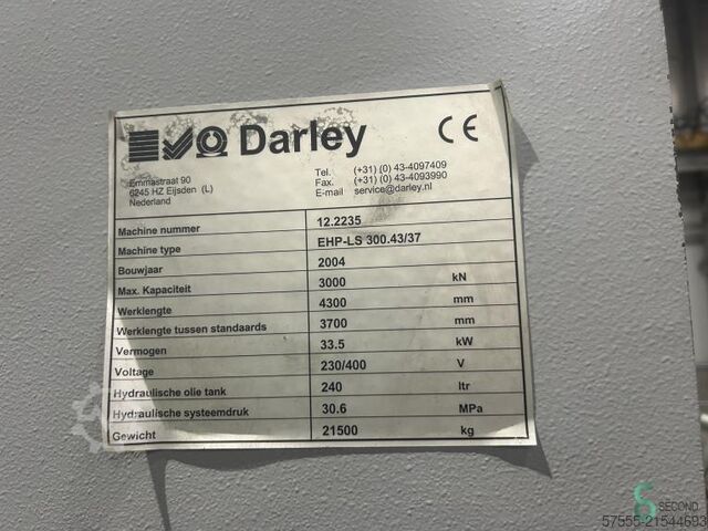 Abkantpressen  Darley EHP-LS 300.43/37 2004 Darley EHP-LS 300.43/37