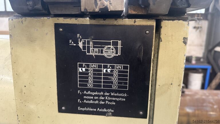 Facing lathe WMW Zerbst DP1 / S3 x 3500