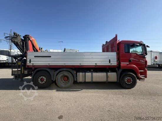 Lori tunda tiga sisi MAN TGS 26.440 6X4 HYDRO 2-SEITENKIPPER,  PALFINGER PK 22002-EH BJ 2018!!!