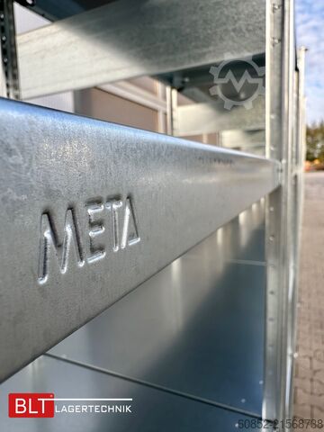 Rak modular ca. 60,06 lfm. Fachbodenregale META H: 200 cm , T: 40 cm , 150 kg pro Ebene