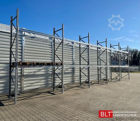 Pallereol 100 lfm. Palettenregale für Außenbereich H: 4,5m , 3000 kg Fachlast , FVZ