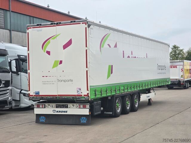 Open semitrailer with tarp KRONE SD * 3X VORHANDEN* SAFETY ROOF * BPW * LIFT *