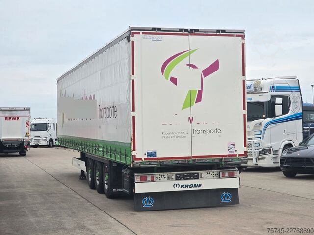 Open semitrailer with tarp KRONE SD * 3X VORHANDEN* SAFETY ROOF * BPW * LIFT *