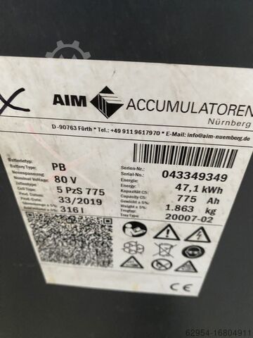 Приводной аккумулятор AIM 80V Batterie 775 AH Bj.2022