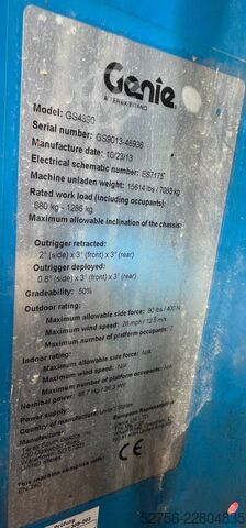Elevador de tesoura Genie GS 4390 RT