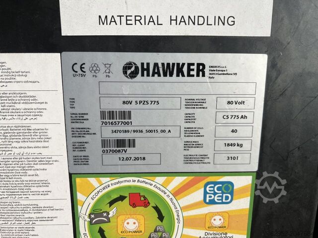 Električni viljuškar za 4 točka Toyota 8 FBMT 35 / 510 h!