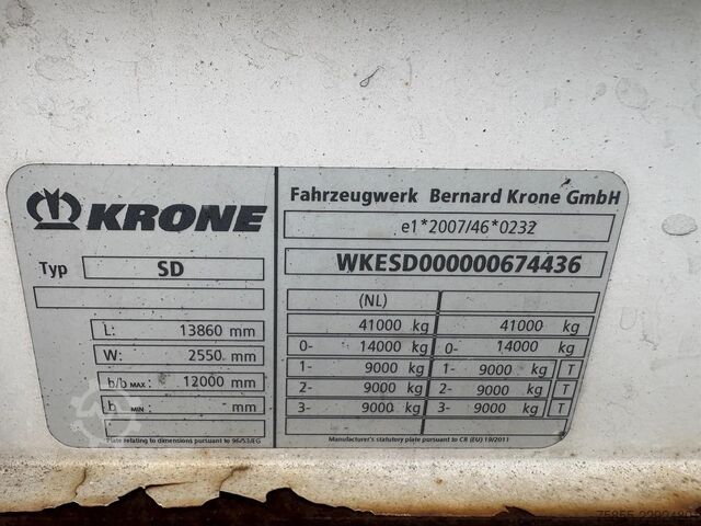 יריעות הזזה Krone N/A Steering-Lenkung / BPW Disc / Loading Lift ...