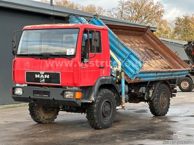 Kiepwagen MAN 10.153 LAEC 4x4 Atlas-Ladekran DSK