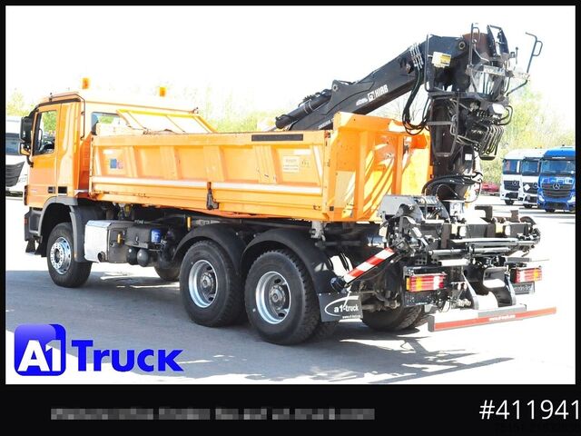 เครนติดตั้งบนรถบรรทุก MERCEDES-BENZ 3344 MP3 Actros 6x4 Meiller Jonsered 1300 RS