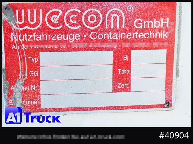 Caja intercambiable con toldo WECON WPR 745, verzinkt, 2520  innen, Code XL, neue Plane