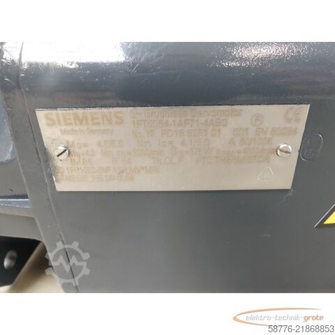 Unit kawalan Siemens 1FT5064-1AF71-4AB0 Motor YFPD18928101001 generalüberh. 12 Mon. Gewährl.