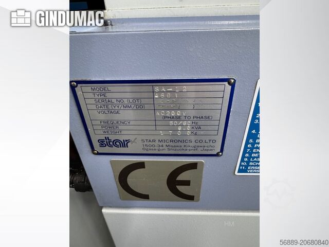 İsviçre Tipi Torna Makinesi Star SA-12