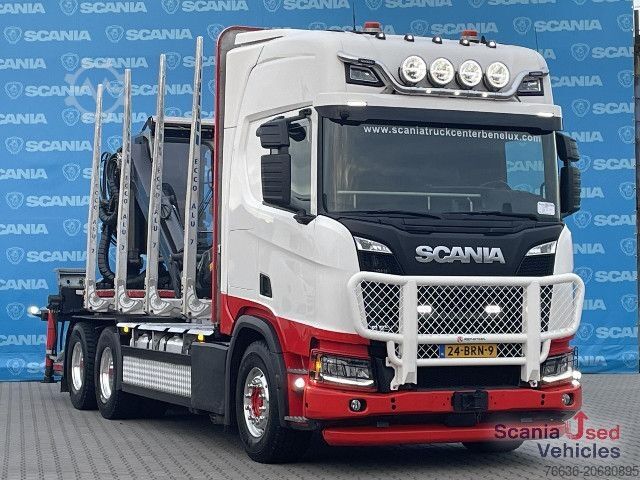 Xe tải chở gỗ Scania R 650 B6x4NB RETARDER V8 WOOD KESLA 2112T CRANE