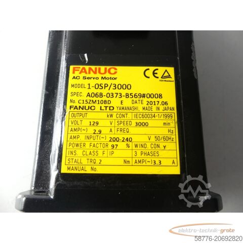 Unitate de control Fanuc A06B-0373-B569 #0008 SN: C15ZM10BD + A860-0346-T041 Pulsecoder