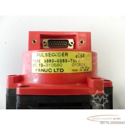 Fanuci mootor Fanuc A06B-0377-B577 AC Servo Motor SN:C017F1597 + A860-0365-T001 Pulsecoder