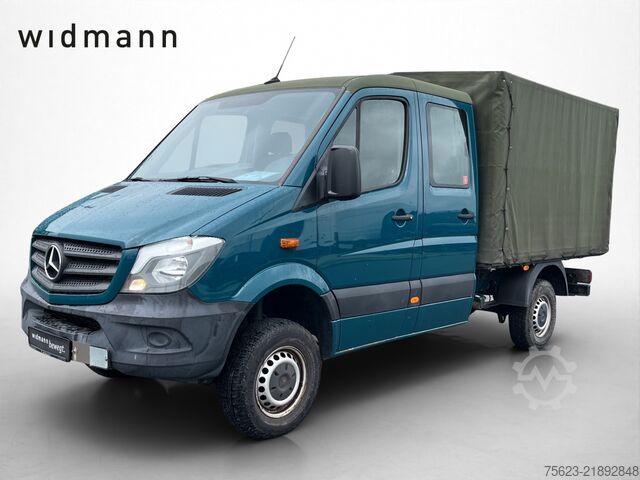 Transporter mit Pritsche & Plane Mercedes-Benz Sprinter 316 CDI 4x4 Doka Pri/Pla Klima Standh. AHK