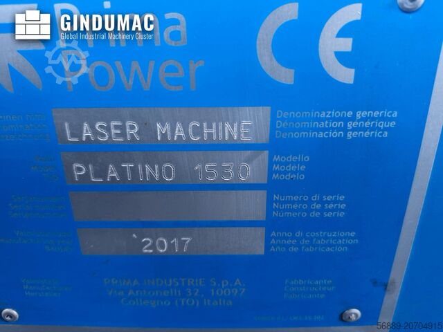 CO2 Laser Cutting Machine Prima Power Platino 1530 (2017)