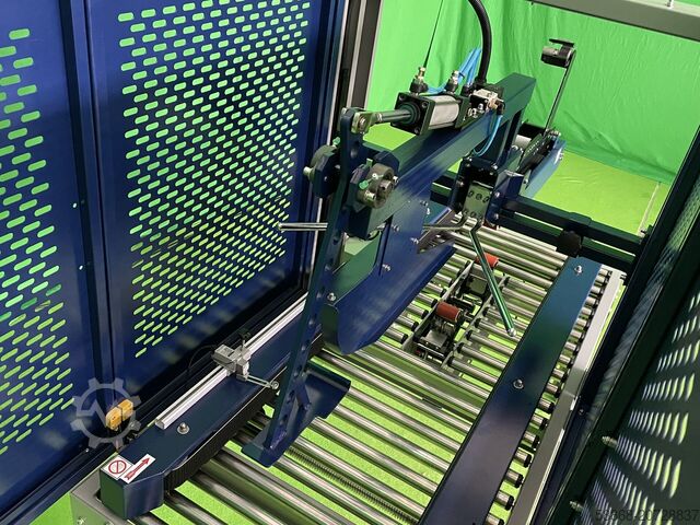 Kartongförslutare för öppnade kartonger Kartonverschließmaschine min. B115/H110 MH-FJ-3A mit Deckelverschließmechanismus