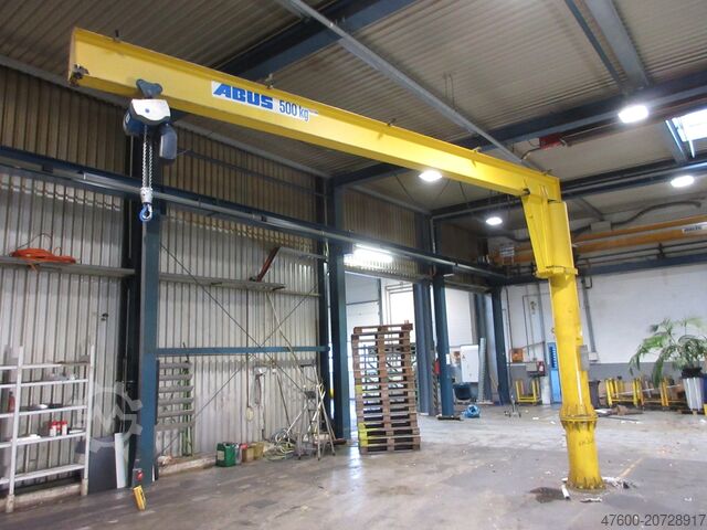 Column swing crane Chain Hoist Abus VS Kran Drehkran Hallenkran 0,5t Abus Kettenzug L 6m NL 500Kg H4,3m