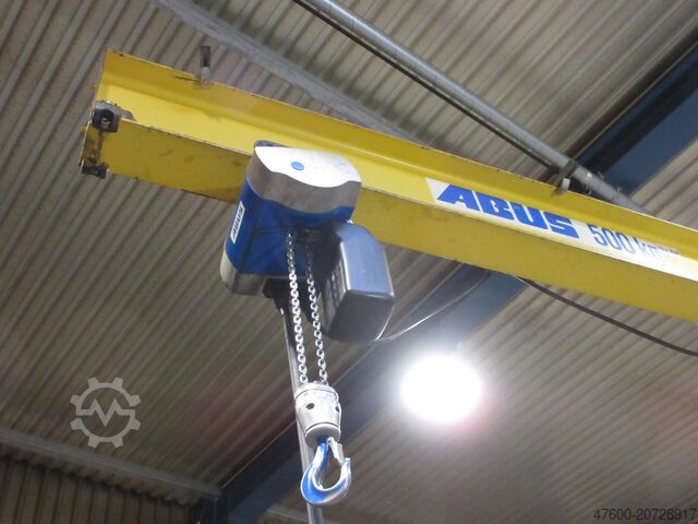 Column swing crane Chain Hoist Abus VS Kran Drehkran Hallenkran 0,5t Abus Kettenzug L 6m NL 500Kg H4,3m