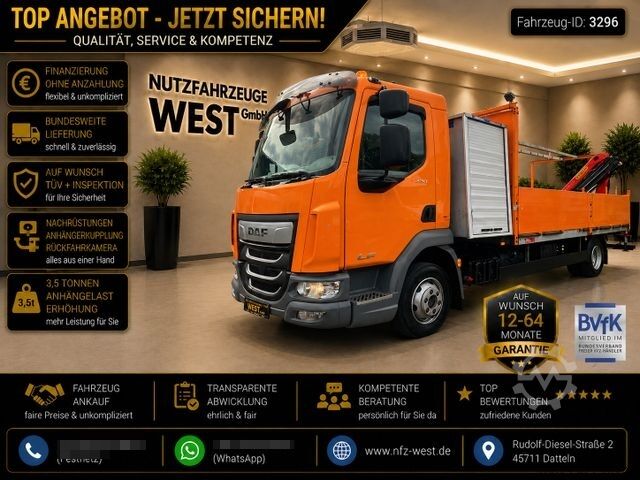 Fourgon pick-up DAF LF 230*Palfinger Kran PK5.501 Solid+Funk+Greifer