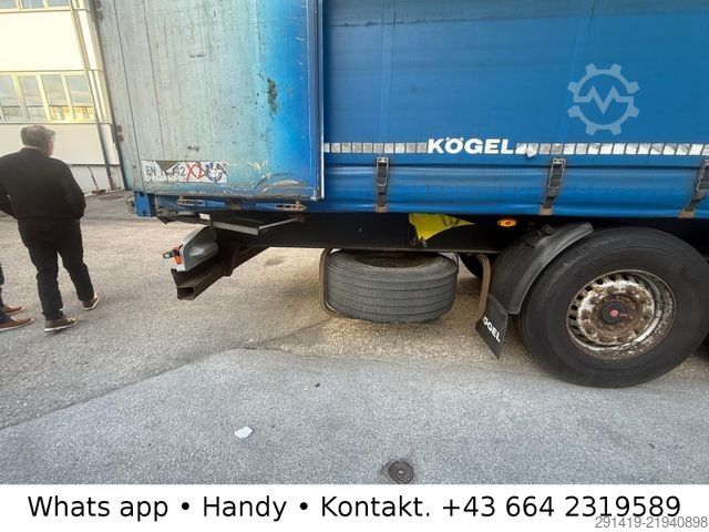 Rơ moóc bán mở với bạt phủ KÖGEL S24 3-Achser Pritsche Plane Bj 2016