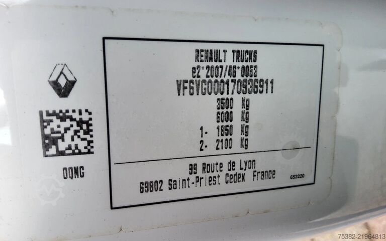 čemodāns Renault Master 165.35 - V-74-PLN - OPBOUW + LAADKLEP 75...