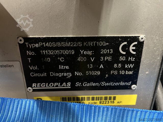 Блок управления температурой Regloplas P140S/8/SM22/S K/RT100