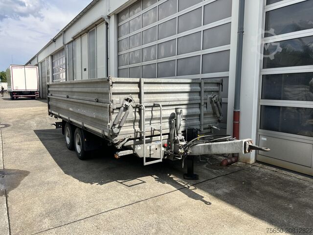 Three-way tipper trailer Humbaur D1AC  Tandemkipper- Tieflader mit Aufsatz, neuwertig