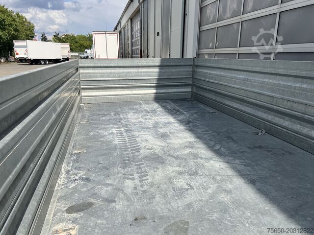 Three-way tipper trailer Humbaur D1AC  Tandemkipper- Tieflader mit Aufsatz, neuwertig