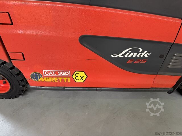 E 25 L - 387 / 01 * Atex EX * Miretti 3GD / Zóna 2 & 22 * Triplex FFL !! LINDE E 25 L - 387 / 01 * Atex EX * Miretti 3GD / Zone 2 & 22 * Triplex FFL !!