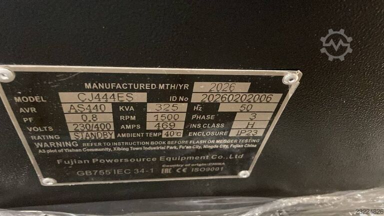 DPX CJ444ES - 325 kVA Alternator - DPX-33910  DPX CJ444ES - 325 kVA Alternator - DPX-33910