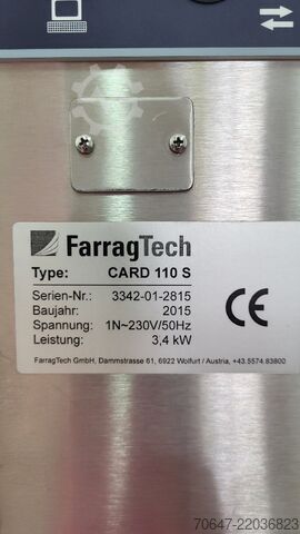 Séchage d'air comprimé avec deux dispositifs d'alimentation FarragTech CARD 110 S