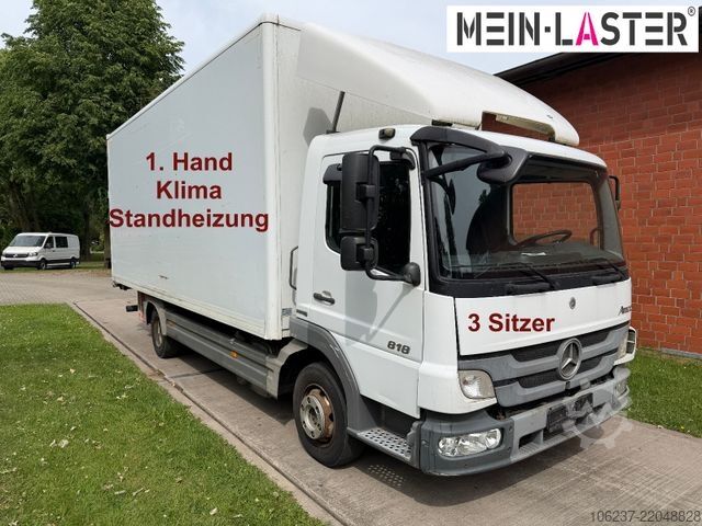 Furgoneta caja MERCEDES-BENZ Atego 818 LBW 3 Sitzer Klima Standheizung