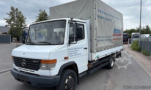 Furgão cortina de lona MERCEDES-BENZ Vario 816 D Pritsche &P lane mit LBW E5