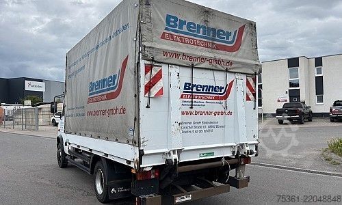 Furgão cortina de lona MERCEDES-BENZ Vario 816 D Pritsche &P lane mit LBW E5