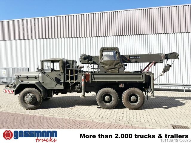 Sapu jalan Magirus Deutz Jupiter 178D15A 6X6, Bundeswehr-Kran,Wilhag