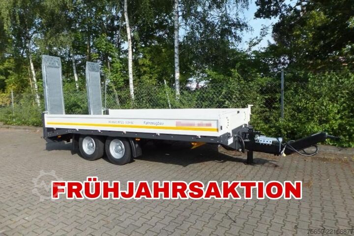 低平板挂车 Möslein TTT 11- 6,28 Weiß  Neuer Tandemtieflader