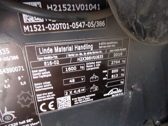 Elektro 3 Rad-Stapler Linde E16-02