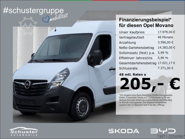 Panel van Opel Movano Kasten L2H2 3,5t 2.3D*180PS AHK Tempomat