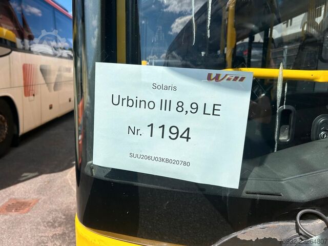 Bæjarstrætisvagn SOLARIS Urbino 8.9  LE MIDI KLIMA  2,4 m GURTE  NEULACK