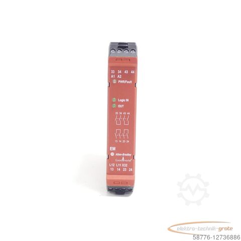 Componente Allen Bradley Allen-Bradley 440R-EM4R2 / GSR EM Safety Relay Series: A 201 SN:055 - ungebr.! -