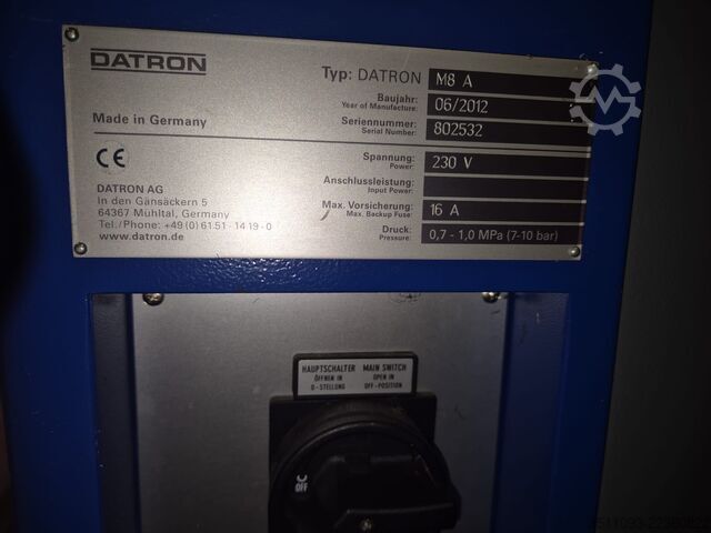 מכונת כרסום מהירה Datron M8