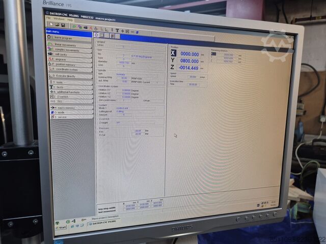 מכונת כרסום מהירה Datron M8