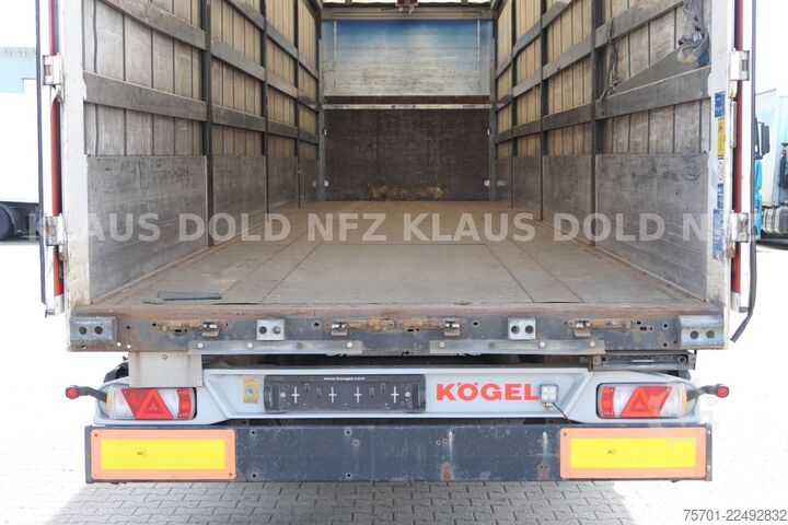 Semirremolque abierto con toldo KÖGEL S24-1 Pritsche Plane 94 m³ Liftachse safety-roof