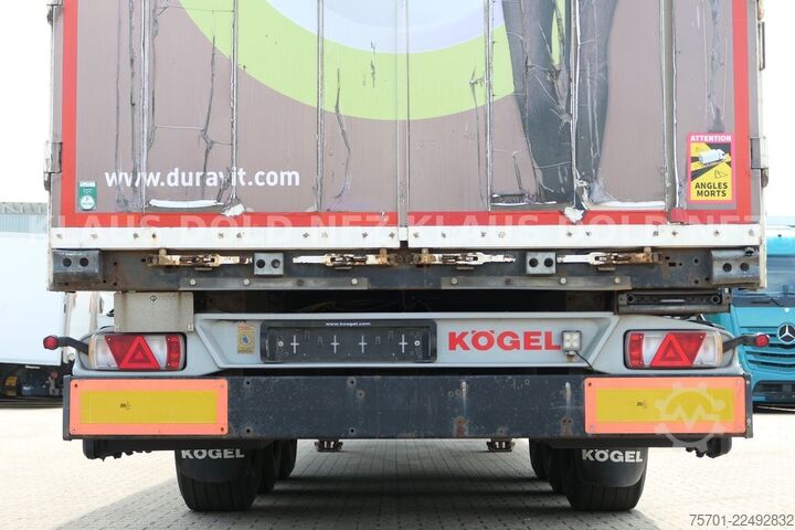 Semirremolque abierto con toldo KÖGEL S24-1 Pritsche Plane 94 m³ Liftachse safety-roof
