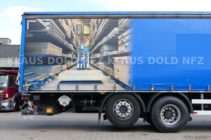 Camión plataforma con toldo MERCEDES-BENZ Actros 2542 Pritsche Plane Kamera LBW EU6