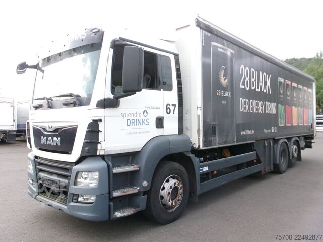 LKW mit Pritsche & Plane MAN 26.360 TGs*9 m SafeServer*2,5 to LBW*Lift/Lenk